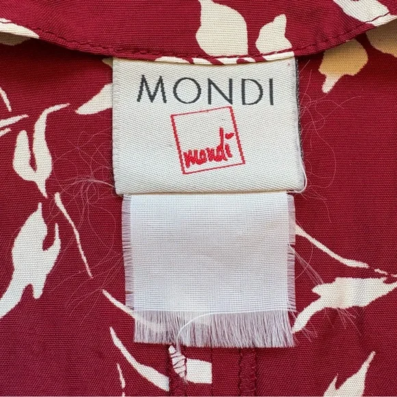 Vintage Mondi vest style sleeveless shirt size M - Picture 6 of 8